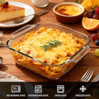 6"x6" Baking Pan, Square Baking Dishes 2 Pack Glass Bakeware Dish - Image 4