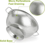 Gulex Stainless Steel Colander and Strainer Set， Strainer - Image 3