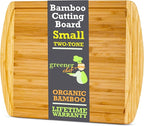 GREENER CHEF 12 Inch Small Bamboo Cutting Board - Image 7