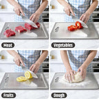 3-Piece Titanium Cutting Board for Kitchen, Double-Sided Scratch-Resistant - Image 8