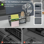 Sponge Holder for Kitchen Sink, Sink Caddy Organizer - Image 5