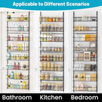 ElegantArray 8-Tier Pantry Door Oragnizer, Over The Door Pantry Organizer Rack - Image 4