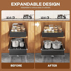 Seinloes 4 Pack Expandable Width Pull Out Cabinet Organizer 21" Deep - Image 3