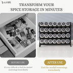 4-Tier Spice Rack Organizer Set – Wall Mounted or Countertop – Includes 28 - Image 7