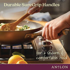 Anolon Advanced Home Hard Anodized Nonstick Deep Frying Skillet - Image 2