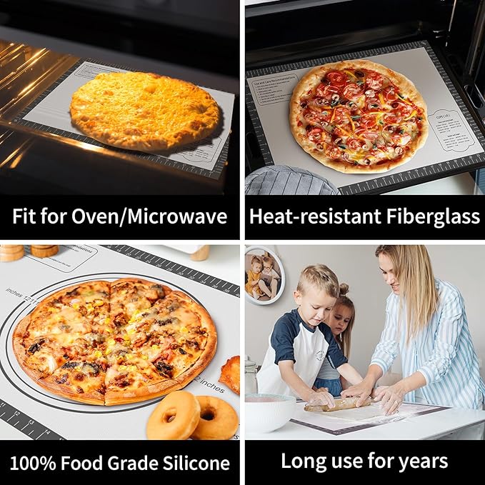 Silicone Baking Mat with Measurement, Non Stick Pastry Mat - Image 7