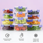 JoyJolt 24pc Borosilicate Glass Storage Containers - Image 4