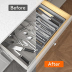 Lifewit Silverware Drawer Organizer, Expandable Utensil Tray - Image 6