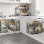 1 Pack 17IN Depth Under Sink Storage Organizer, Large 2-Tier Elegant Mesh Pull - Image 6