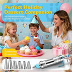 Cake Decorating Tools Supplies Kit: 164pcs Baking Accessories, Dessert Piping - Image 7
