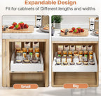 1 Pack Pull out Cabinet Organizer, Width Depth, - Image 8