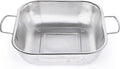 Gulex Colander Stainless Steel 3-Quart, Square Metal Strainers, Strainer by Gulex