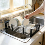 Stainless Steel Expandable Over Sink Dish Drying Rack | 11.4–18.5 inch - Image 5