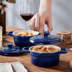 Lareina Mini Cocotte - 12oz Ceramic Casserole Dishes - Kitchen Casserole Sets - - Image 5