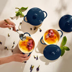 Kook Ceramic Mini Cocotte Set, Small Casserole Dishes - Image 4