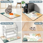 Rnivvi Coffee Mat, Hide Stain Rubber Backed Absorbent Dish Drying Pad - Image 7