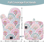 BONTHEE Oven Gloves Heat Resistant Potholder Set Oven Gloves - Image 2