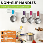 Spring Chef Magnetic Stainless Steel Measuring Cups, Kitchen Tools - Image 3