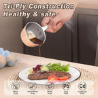 Mini Sauce Pan, Tri-Ply Stainless Steel Pot - Image 3