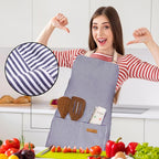 BeLuyi 2 Pack Adjustable Bib Apron - Image 4