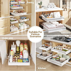 Seinloes 2 Pack Pull Out Cabinet Organizer - Image 8