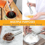 Webake 7.5" Stainless Steel Mini Whisks, 304 Small Metal Whisk - Image 6