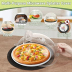 Microwave Splatter Cover for Food, Integrated Handle, Splatter Guard, 10” Plate - Image 7