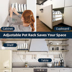 ROOHUA Expandable Pot and Pan Organizer - Image 6