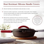 Cast Iron Skillet Set with Lids - Image 5