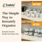 Evelots Kitchen Cabinet Wire Shelf Organizer/Rack - Image 4