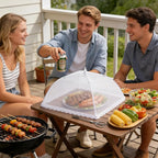 HBlife 3 Pack Pop-Up Mesh Food Cover Tent - Image 4