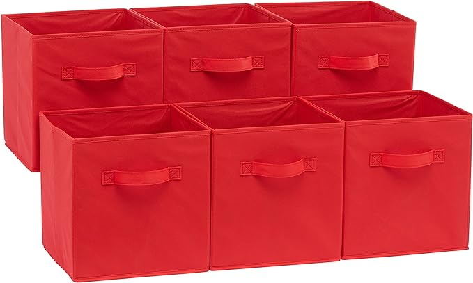 Amazon Basics Collapsible Fabric Storage Bins by AmazonBasics