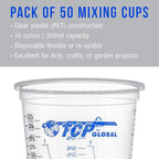 TCP Global 10 oz. Graduated Plastic Mixing Cups - Image 4