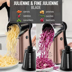 Zulay Kitchen Rotary Cheese Grater 5 Blade Cheese Shredder - Image 6