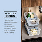 madesmart Two-Tier Bathroom Cabinet Organizer, Sliding Drawer Storage - Image 6