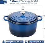 VORRINGARD Enameled Cast Iron Dutch Oven Pot - Image 2