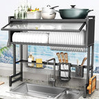 Over The Sink Dish Drainer Drying Rack 3 Tiers - Image 2