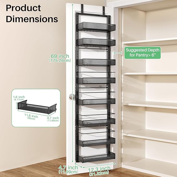 8 Tiers Over the Door Organizer - Image 2