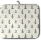 Christmas Tree Dish Drying Mat Winter Xmas Holiday Drying Mats Microfiber by Kwlegh