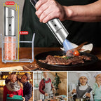 Gravity Electric Salt and Pepper Grinders refillable 1 Pack, USB Rechargeable - Image 7