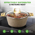 Nutrichef 22-Piece Marble Non-Stick Cookware and Bakeware Set - Image 4