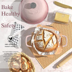 Cast Iron Dutch Oven Pot with Lid, Round Bread Oven - Image 2