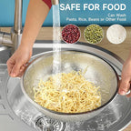 2PCS Colander for Kitchen, 3QT and 5QT, Stainless Steel Colander Strainer - Image 3