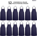 GREEN LIFESTYLE 12 Pack Professional Chef Apron – Grilling Aprons - Image 3