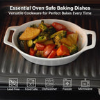 ONEMORE Oval Au Gratin Baking Dish, 20 oz Small Casserole Dishes - Image 6