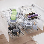 Pull Out Cabinet Organizer 11" W X 17" D, Slide Out Drawers - Image 6
