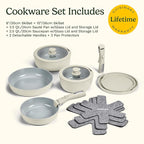 Cuisinart 13-Pc ClickSmart Nonstick Detachable Handle Ceramic Cookware - Image 10
