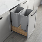 Dowell 2 Pack 50Qt Wastebasket Trash Container, - Image 3