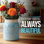 Comfify Wide Mouth Mason Jar Utensil Holder Decorative Kitchenware Organizer - Image 6
