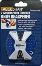 AccuSharp Pull Through Knife Sharpener Keychain, 2-Stage Sharpener - Image 2